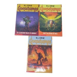 Goosebumps Book Lot of 3 R L Stine Collection of Paperback 15,17,20 Scarecrow